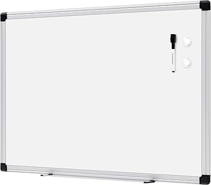 Amazon Basics Magnetic Framed Dry Erase White Board, 18 x 24 Inch