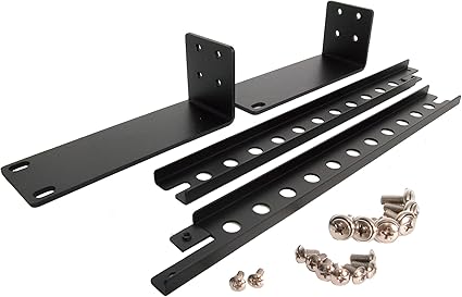 StarTech.com Rackmount Brackets - 1U Rack Mount - KVM Switch Brackets - SV431 Series - Rack Mount Rails (SV431RACK) , Black