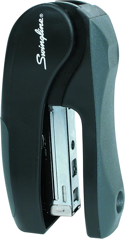Swingline E-Z Grip Stand-Up Stapler, Half Strip, Tacking Ability, Anvil Rotates, Black (7471178890)