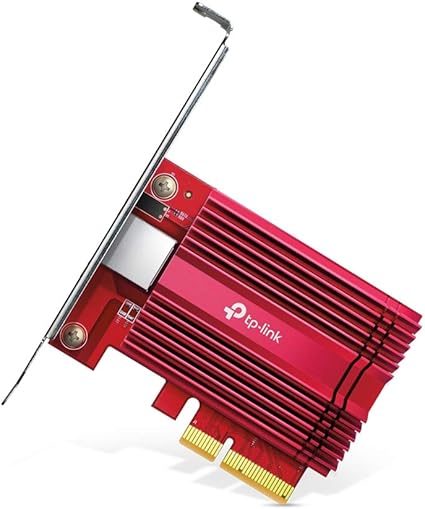 TP-Link 10GB PCIe Network Card (TX401) - PCIe to 10 Gigabit Ethernet Network Adapter, Supports Windows 11/10/8.1/8/7, Windows Servers 2019/2016/2012 R2, and Linux, Including a CAT6A Ethernet Cable