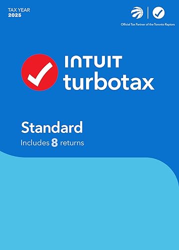 TurboTax Standard 2025 - 8 Returns - English - Windows - Digital Download [PC Download code]