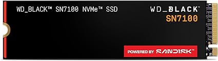 WD_Black 4TB SN7100 NVMe Internal Gaming SSD Solid State Drive - Gen4 PCIe, M.2 2280, Up to 7,000 MB/s - WDS400T4X0E [New Version]
